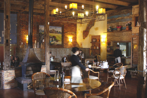 Interior do restaurante Átrio
