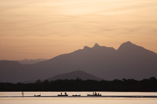 Pôr do sol em Guaratuba