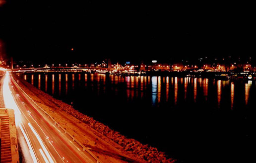 Budapeste Rio Danubio a noite
