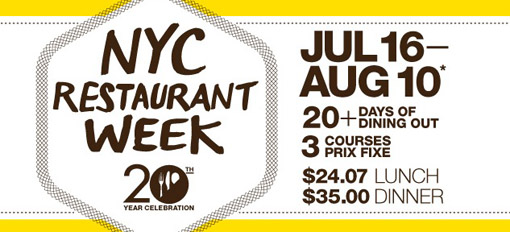 2012 summer restaurant week New York