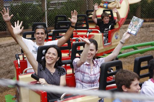 Blogueiros no Busch Gardens