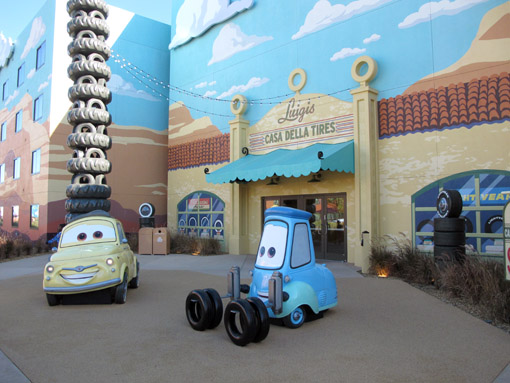 Carros no Art of Animation Resort