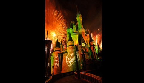 Halloween no Magic Kingdom na Disney Castelo Halloween