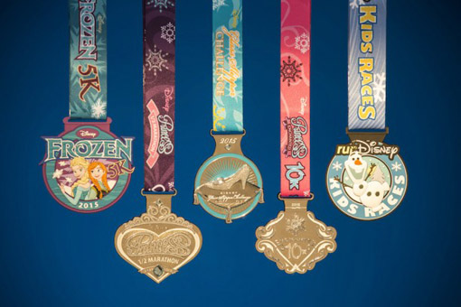 Medalhas Meia Maratona com Princesas da Disney