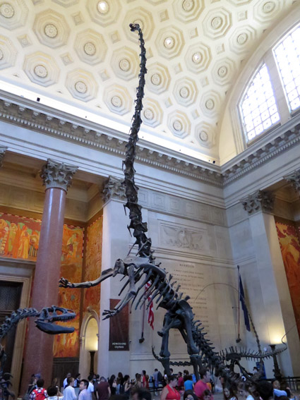 As Laranjinhas em NY - Dinossauro do Museu de História Natural