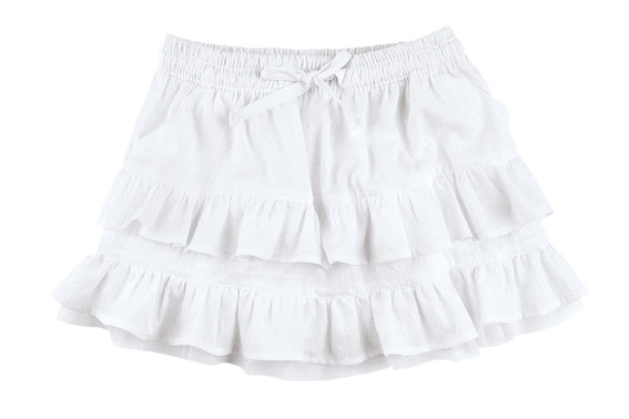 Dica bacana! Liquidação da PUC e Hering Kids. Até 50% de desconto. PUC Menina Saia Branca de R9999 por R6999