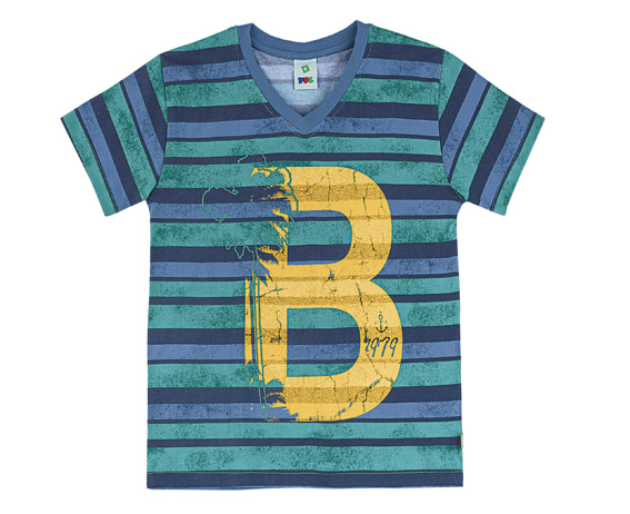 Dica bacana! Liquidação da PUC e Hering Kids. Até 50% de desconto. PUC Menino Camiseta listrada de R5999 por R2999