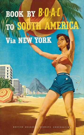 Cartaz antigo Rio de Janeiro