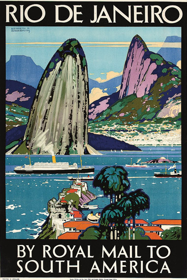 Cartaz antigo Rio de Janeiro