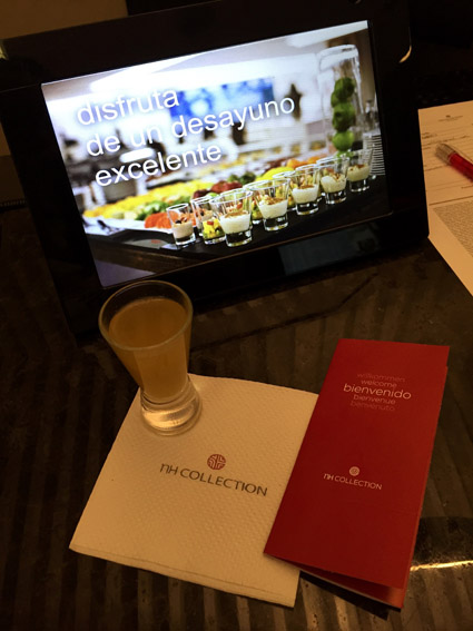 NH Collection Quito detalhe cafe