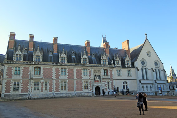 A fachada do Chateau Royal de Blois