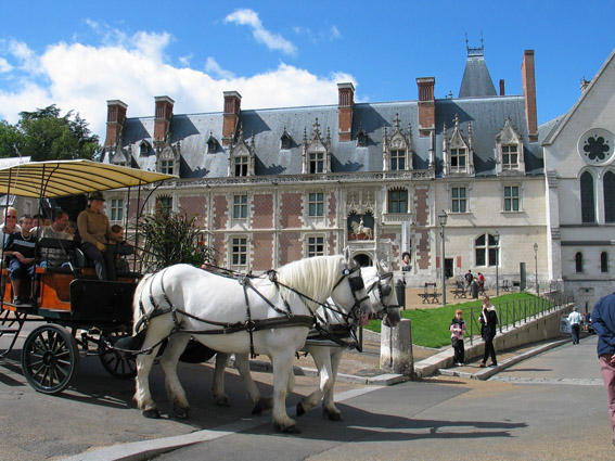 Chateau Royal de Blois et attelage - Crédit OT Blois I Chambord