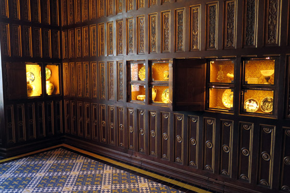 Detalhes do quarto da rainha