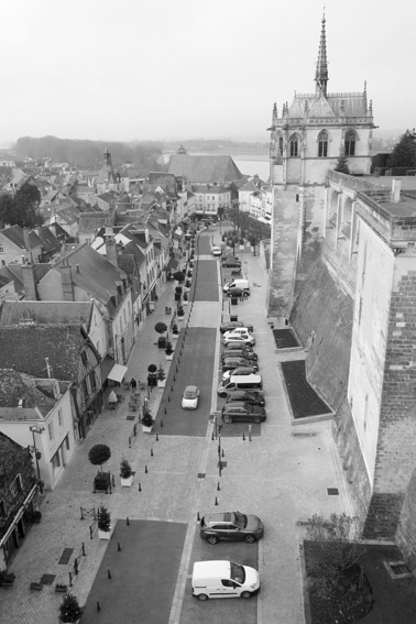 Vista de Amboise do Château Royal d'Amboise