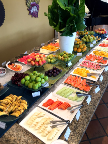 10 motivos para conhecer o Transamérica Comandatuba Mesa de frutas