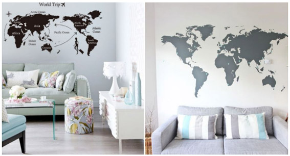 adesivo mapa decoracao
