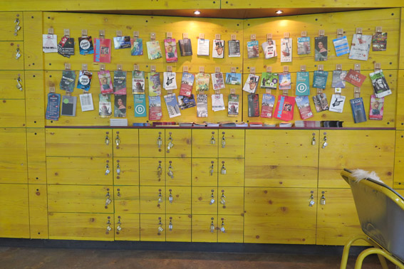 painel do lobby Superbude St. Pauli Hamburgo