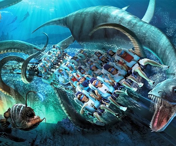 Kraken Virtual Reality roller coaster SeaWorld Orlando