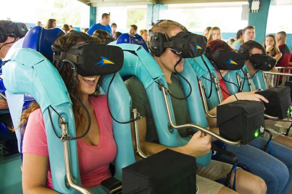 Kraken Unleashed montanha-russa de realidade virtual do Sea World