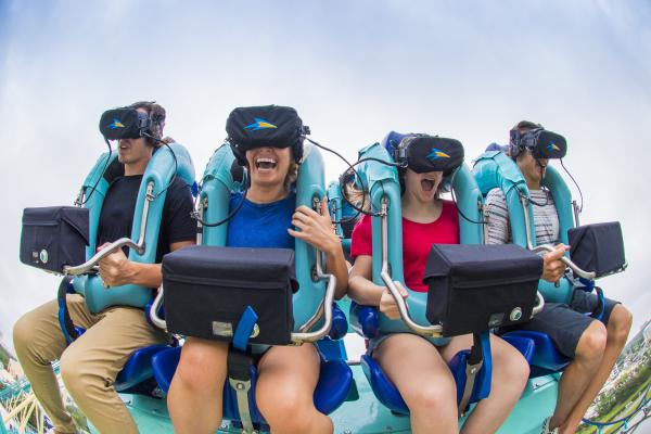 Kraken Unleashed montanha-russa de realidade virtual do Sea World