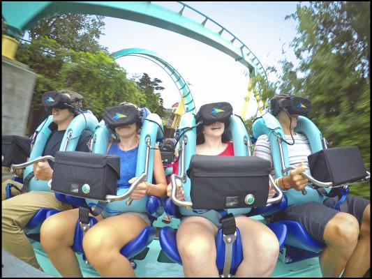 Kraken Unleashed montanha-russa de realidade virtual do Sea World
