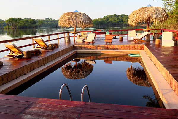 Piscina de rio do Juma Amazon Lodge