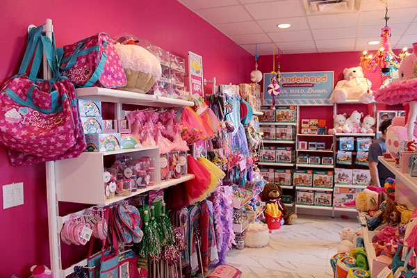 A loja de brinquedo da Sweet Pete’s Candy Factory