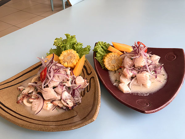 Os dois ceviches do QCeviche