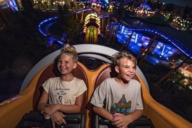 Toy Story Land at Night - Slinky Dog Dash