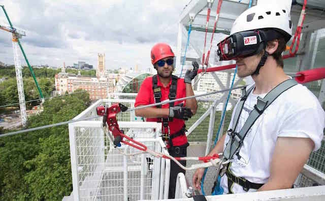 tirolesa realidade virtual