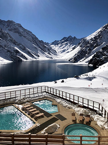 Portillo piscinas lagoa