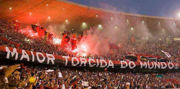 Torcida do Flamengo Final da Libertadores chegando