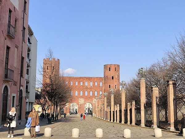 The Palatine Gate Porta Palatina or Porte Palatine